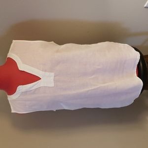 Talbots sleeveless linen top